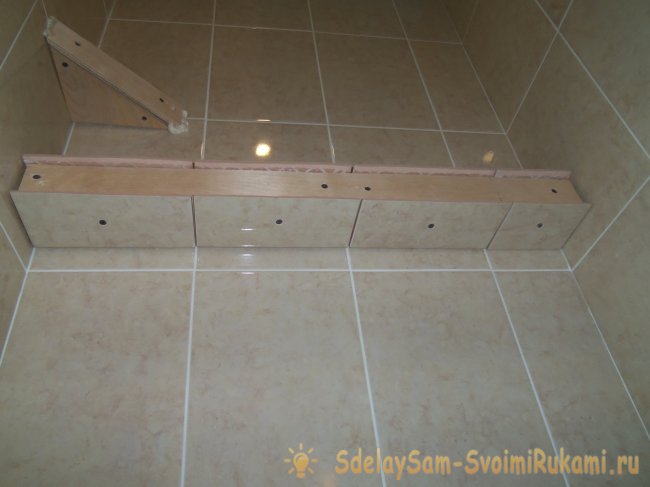 Как сделать оригинальную полку в санузле