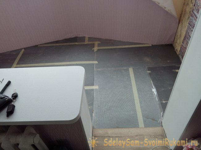 Монтаж инфракрасного пленочного пола