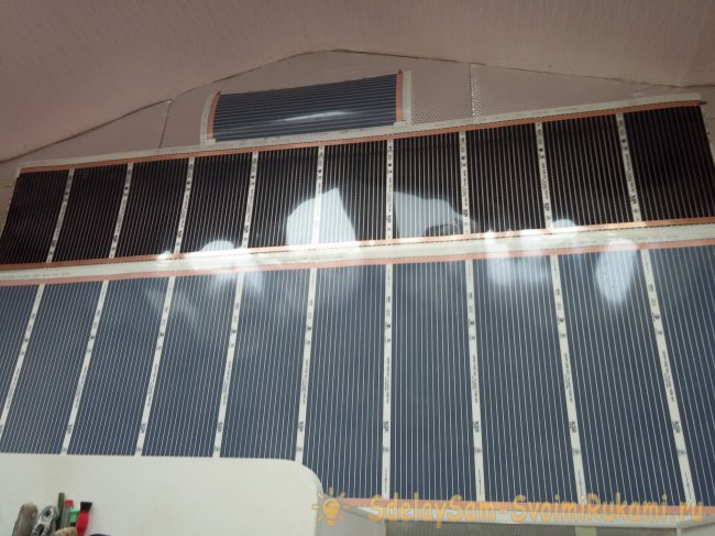 Монтаж инфракрасного пленочного пола