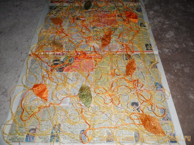 Моя первая попытка сделать шарф в технике крейзи вул