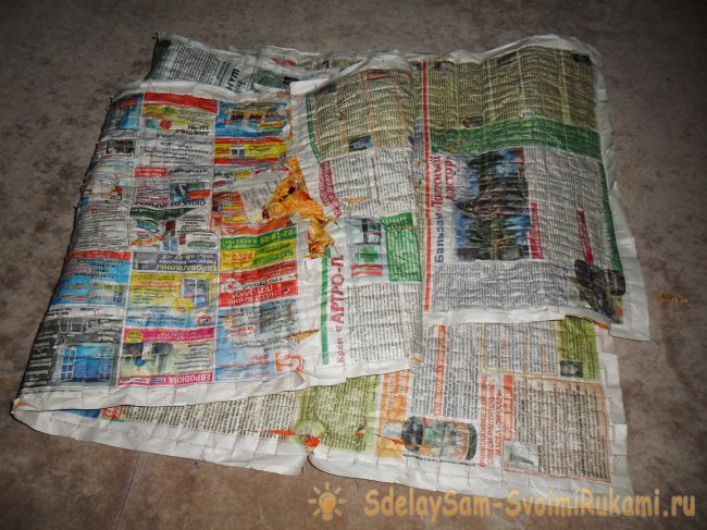 Моя первая попытка сделать шарф в технике крейзи вул