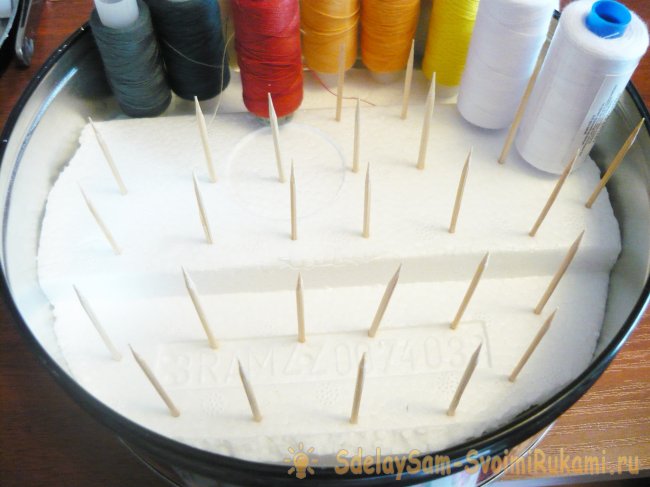 Органайзер для катушек ниток