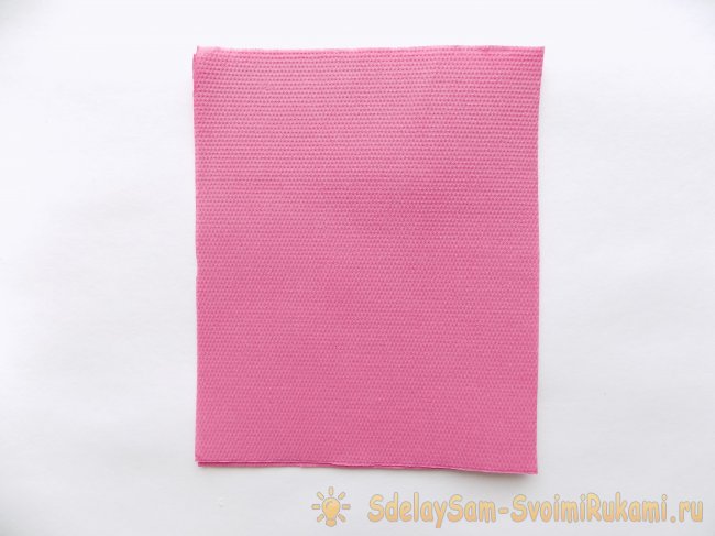 Бант из салфетки