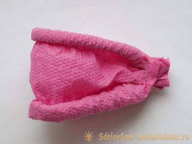 Бант из салфетки