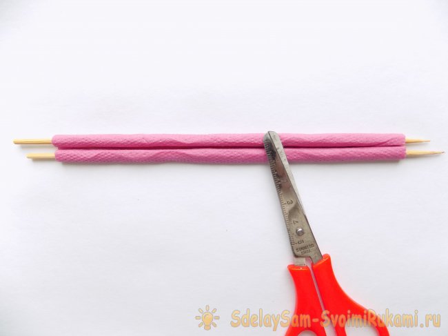 Бант из салфетки