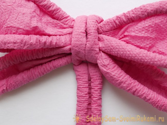 Бант из салфетки