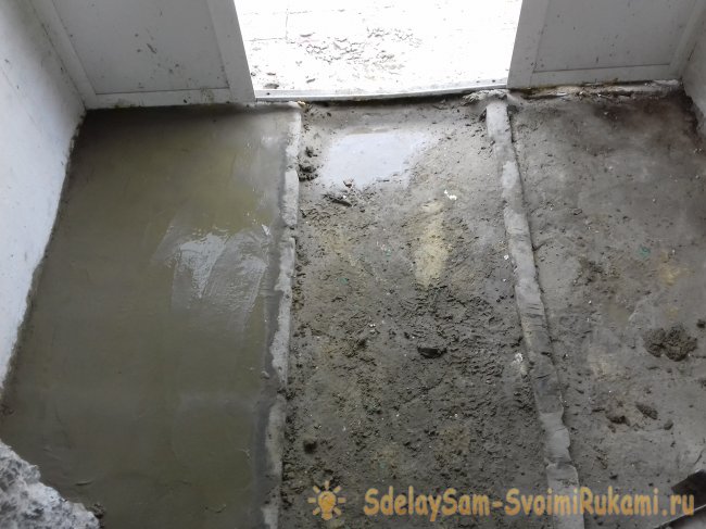 Бетонная стяжка пола