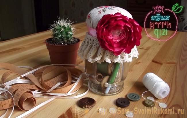 Игольница в стиле рустик