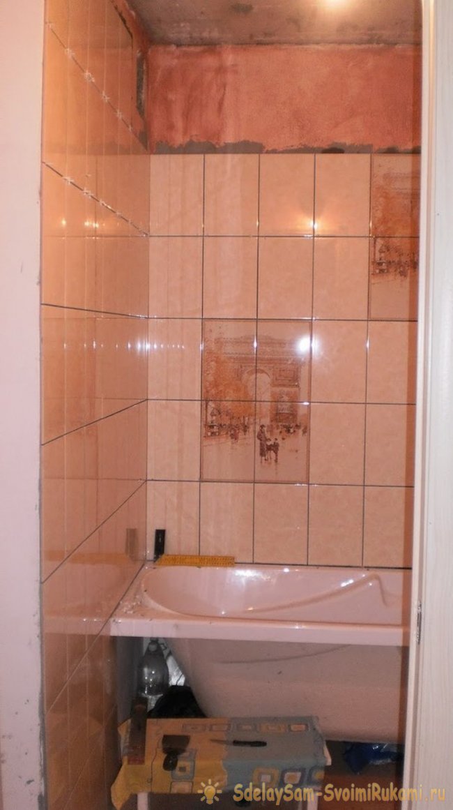 Кладка плитки на стены и пол