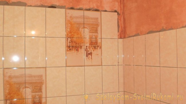 Кладка плитки на стены и пол