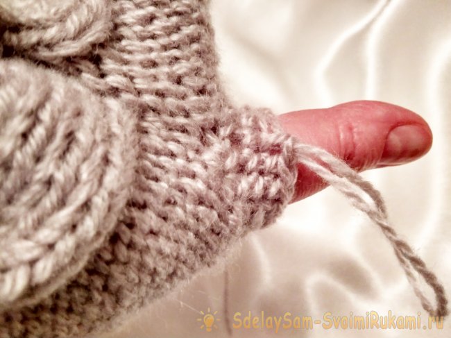 Как связать митенки с узором сова
