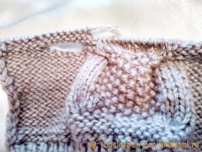 Как связать митенки с узором сова