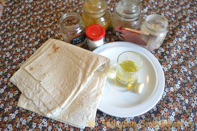 Домашние чипсы из лаваша