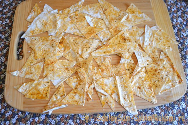 Домашние чипсы из лаваша