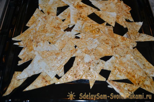 Домашние чипсы из лаваша