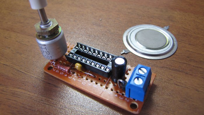 Звуковой пъезоизлучатель своими руками