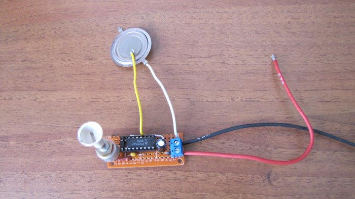 Звуковой пъезоизлучатель своими руками