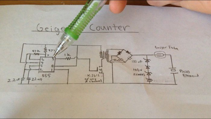 Простой счетчик Гейгера