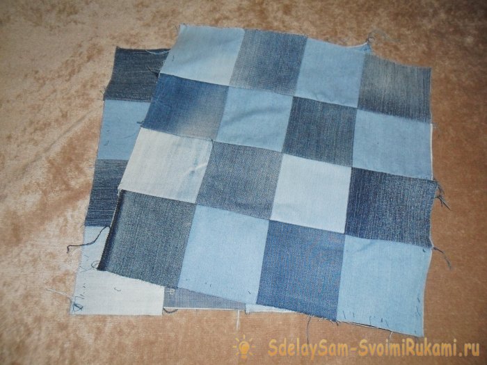 Наволочки из старых джинсов