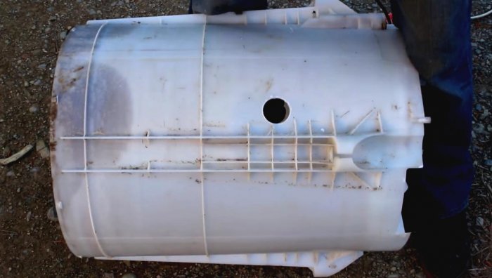 Электрогенератор  гидротурбина из старой стиральной машины