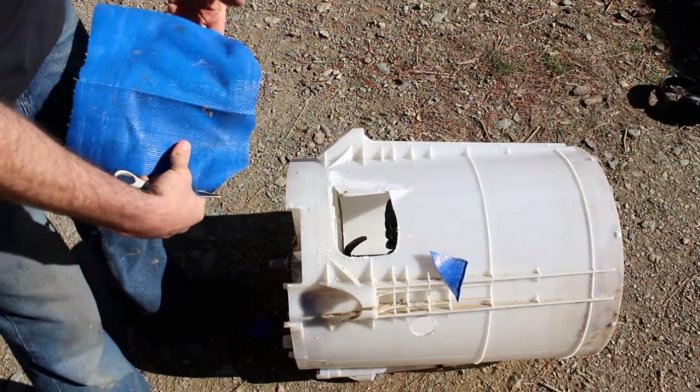 Электрогенератор  гидротурбина из старой стиральной машины