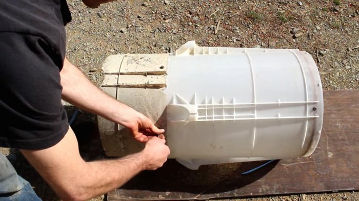 Электрогенератор  гидротурбина из старой стиральной машины