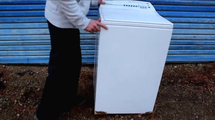 Электрогенератор  гидротурбина из старой стиральной машины