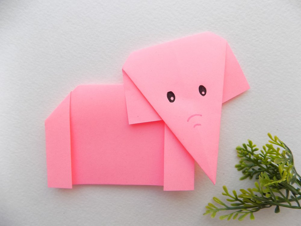 Изготовление бумажных фигур слона — поэтапная инструкция