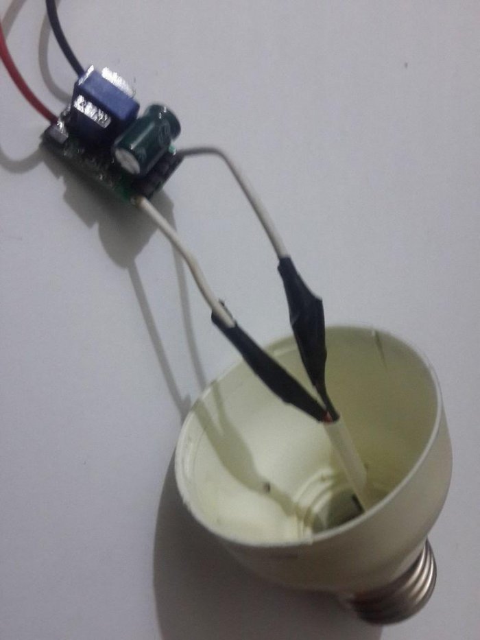 Самодельная LED лампа на 3 Вт