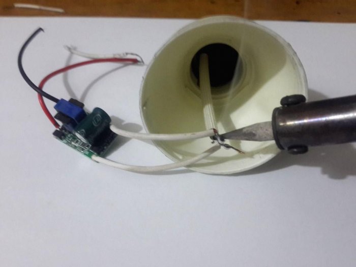 Самодельная LED лампа на 3 Вт