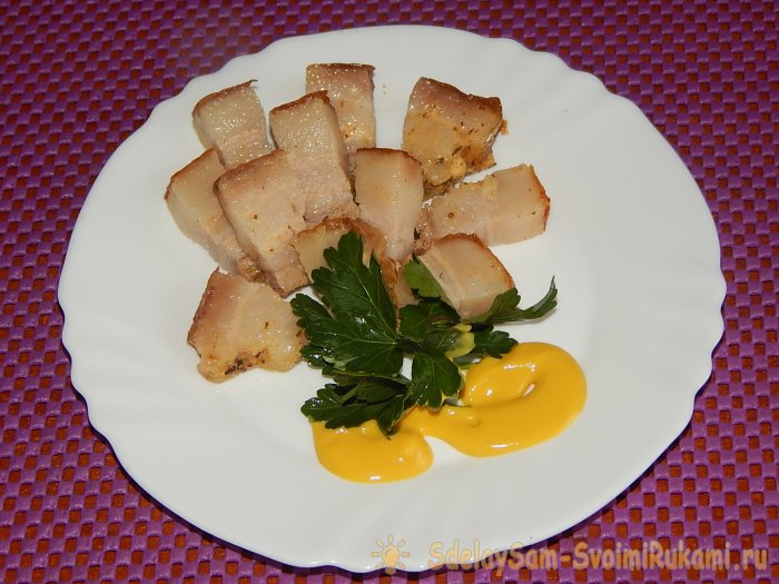 Запеченное сало