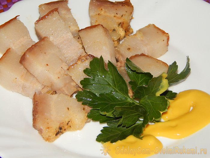 Запеченное сало