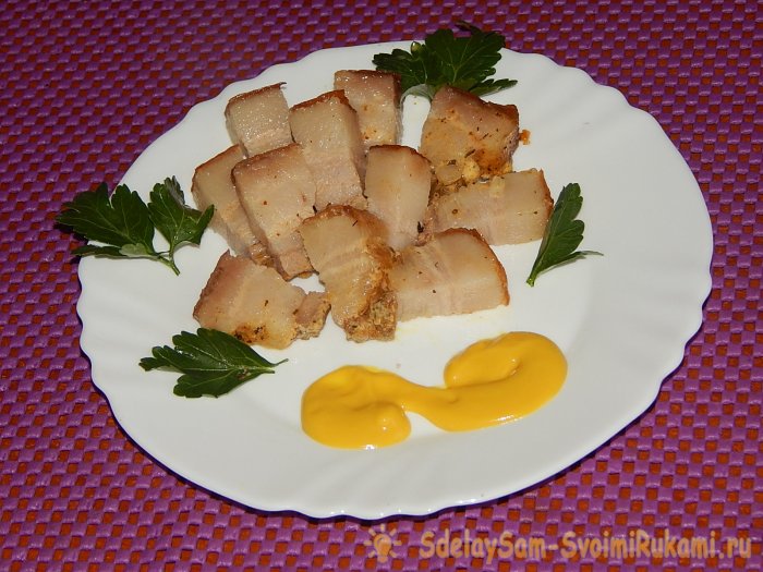 Запеченное сало