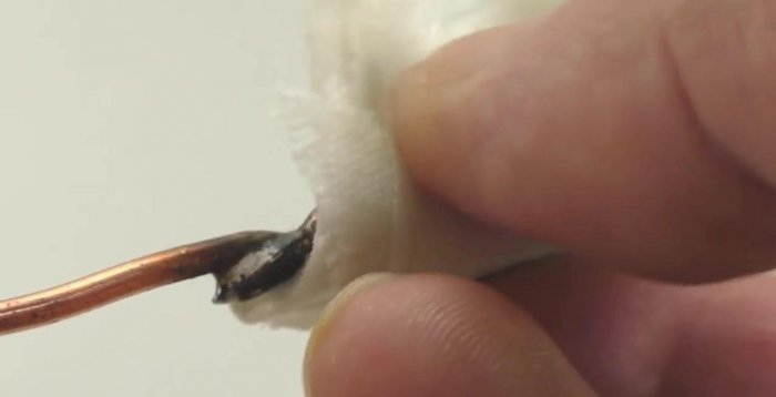 Быстрый способ пайки проводников большого диаметра