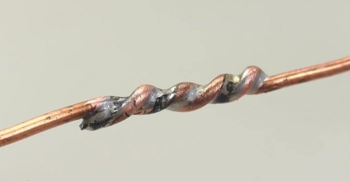 Быстрый способ пайки проводников большого диаметра