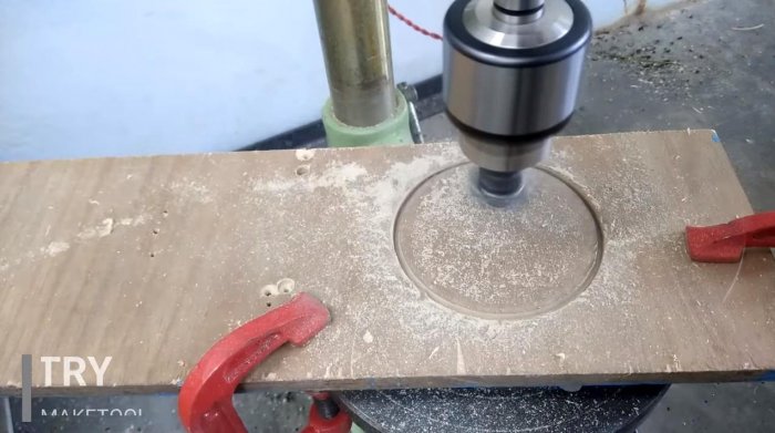 Фреза балеринка регулируемая по дереву