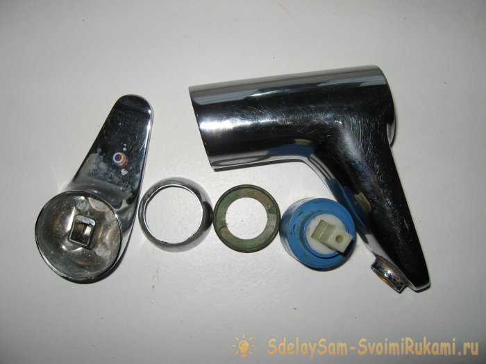 Ремонт однорычажного смесителя