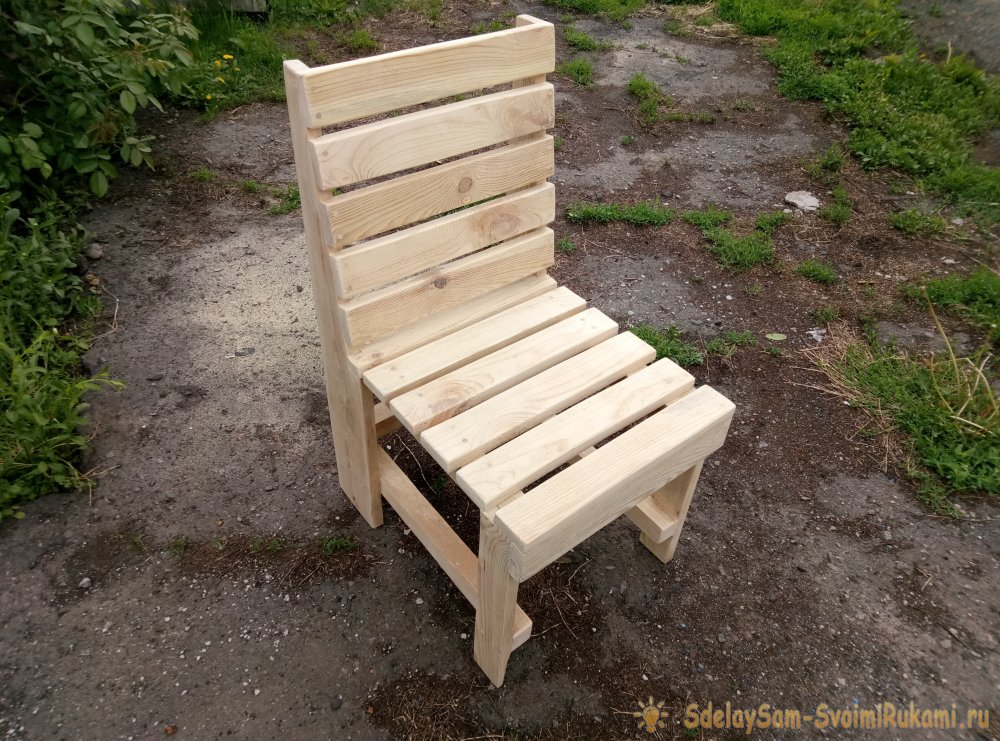 Как сделать стул из дерева?