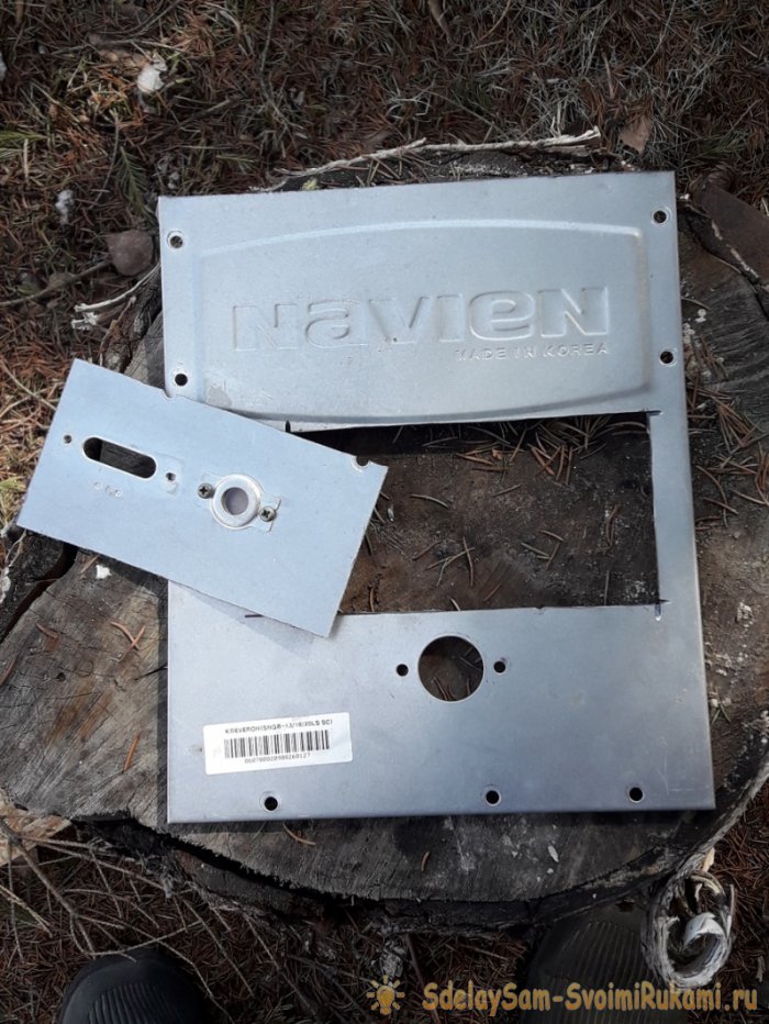 Мини печь из настенного газового котла