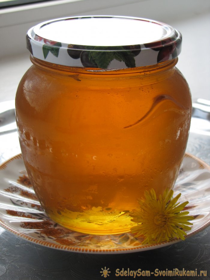 Простое варенье из одуванчиков