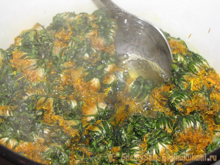 Простое варенье из одуванчиков