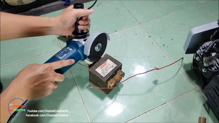 Сварочный аппарат из четырех микроволновок