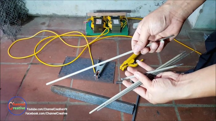 Сварочный аппарат из четырех микроволновок