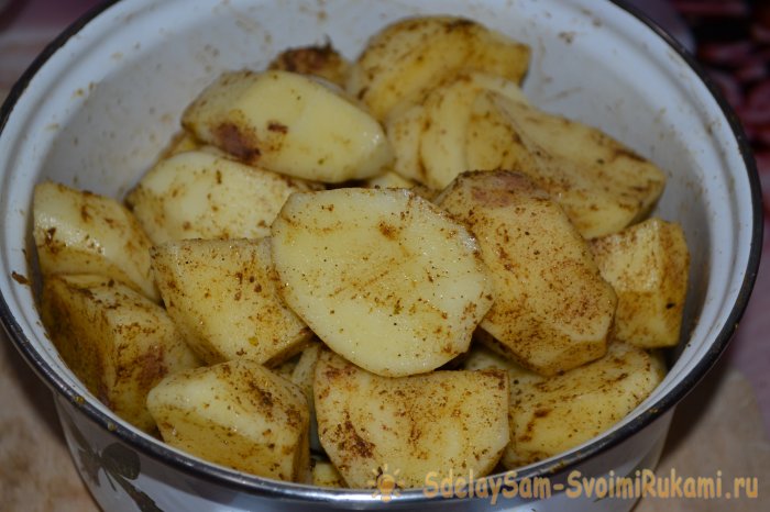 Быстрый картофель в микроволновке