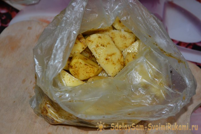 Быстрый картофель в микроволновке