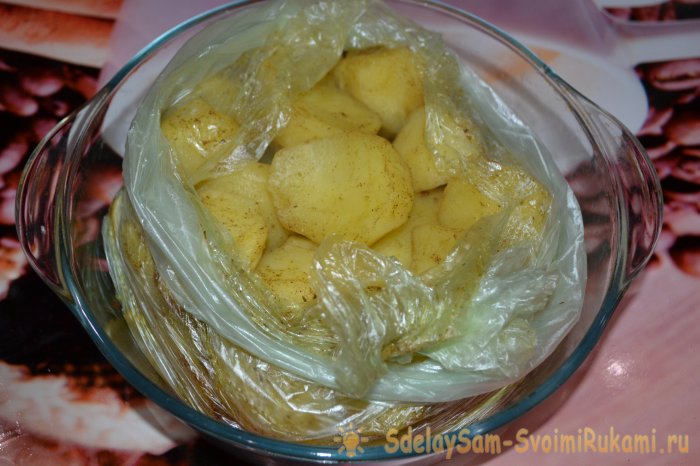 Быстрый картофель в микроволновке