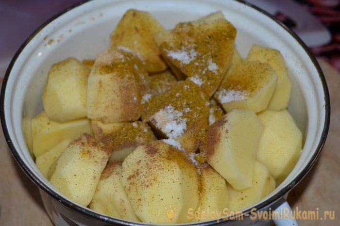 Быстрый картофель в микроволновке