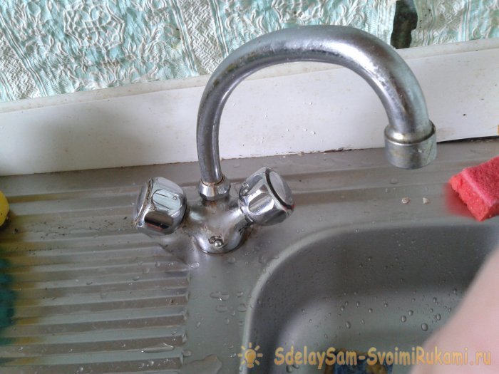 Ремонт смесителя на кухне