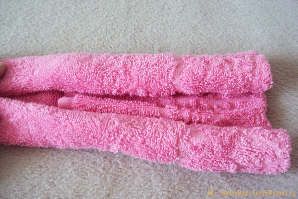 Как скрутить полотенце