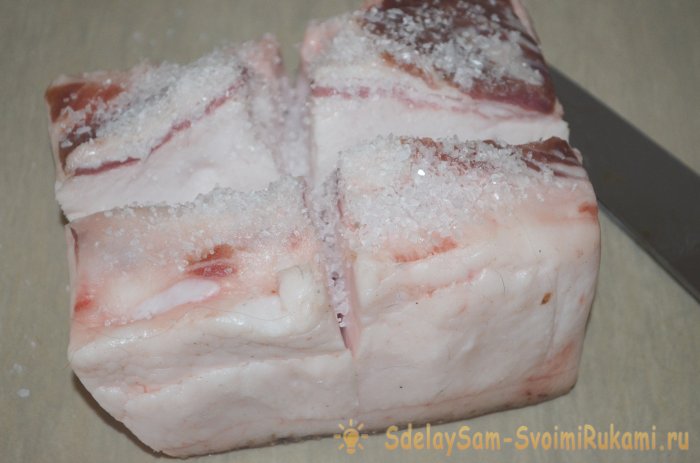 Сало с чесноком и перцем простой рецепт